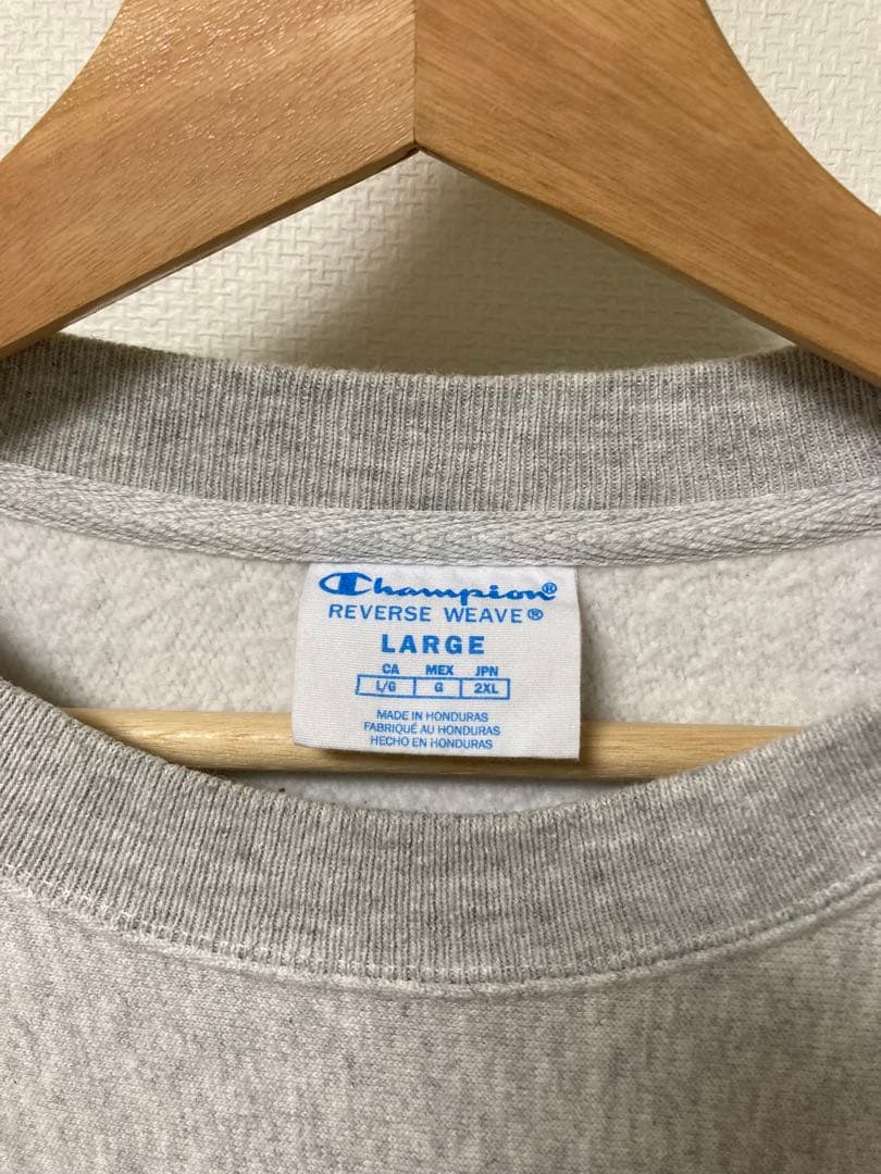 Champion リバースウィーブスウェット グレー 海外限定企画 Lサイズ