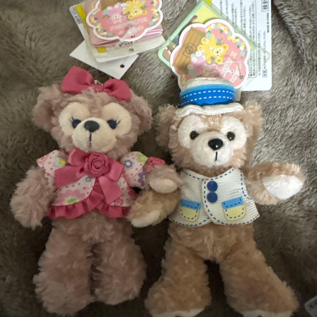 【まとめ売り】12個　ダッフィー ＆シェリーメイ　ぬいぐるみバッチ＆ストラップ