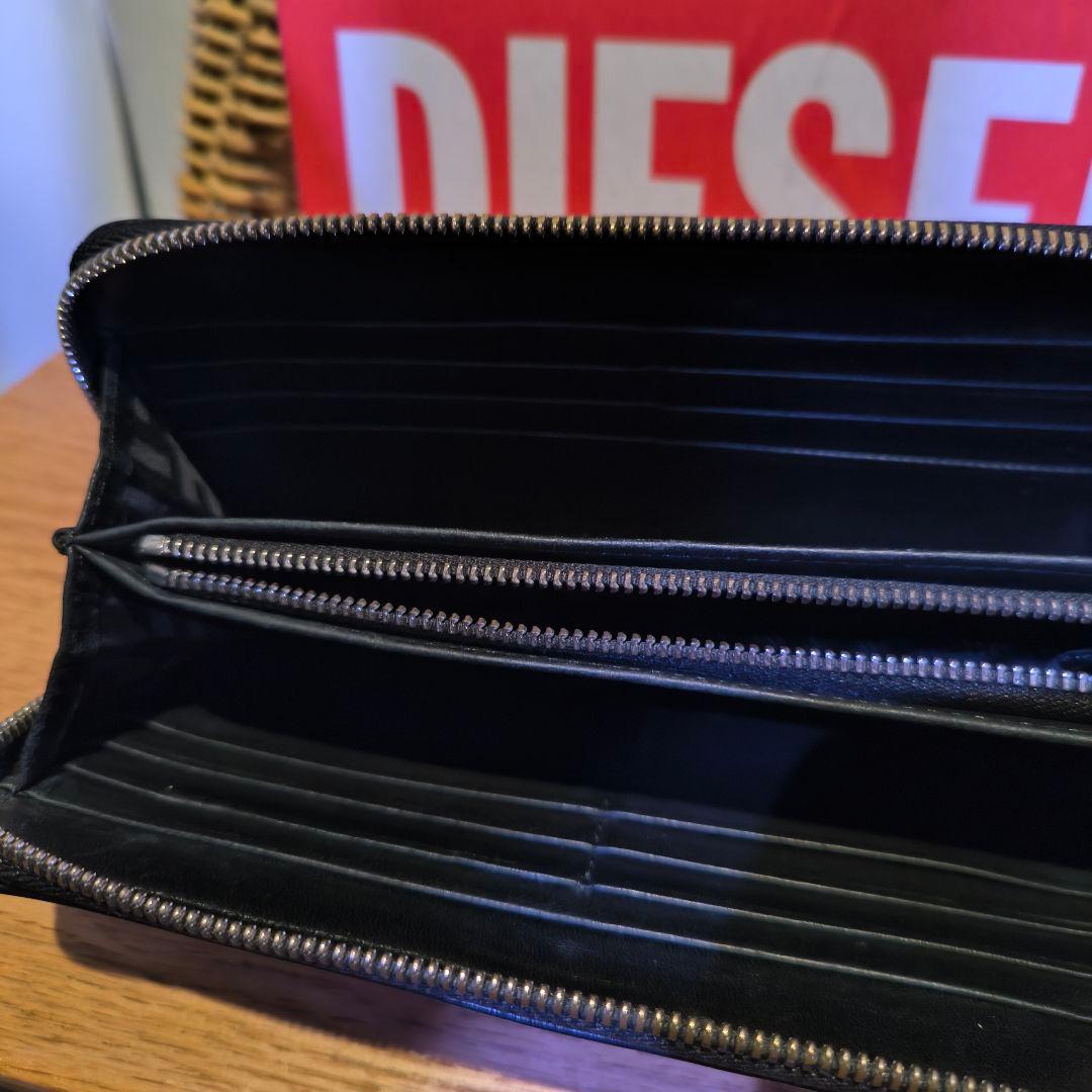 DIESEL　ディーゼル　レザー　エンボスロゴ　長財布