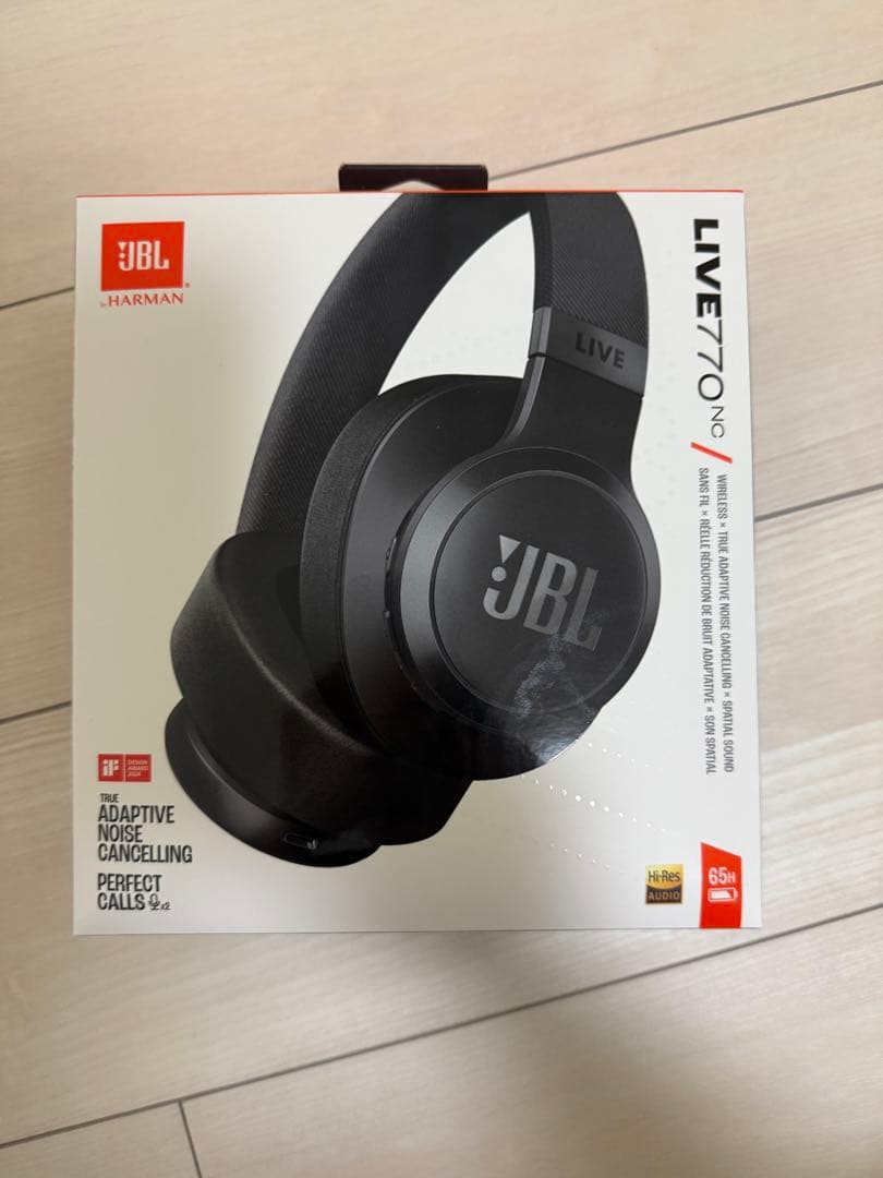 JBL LIVE 770NC ワイヤレスヘッドホン 非純正ハードケース付き