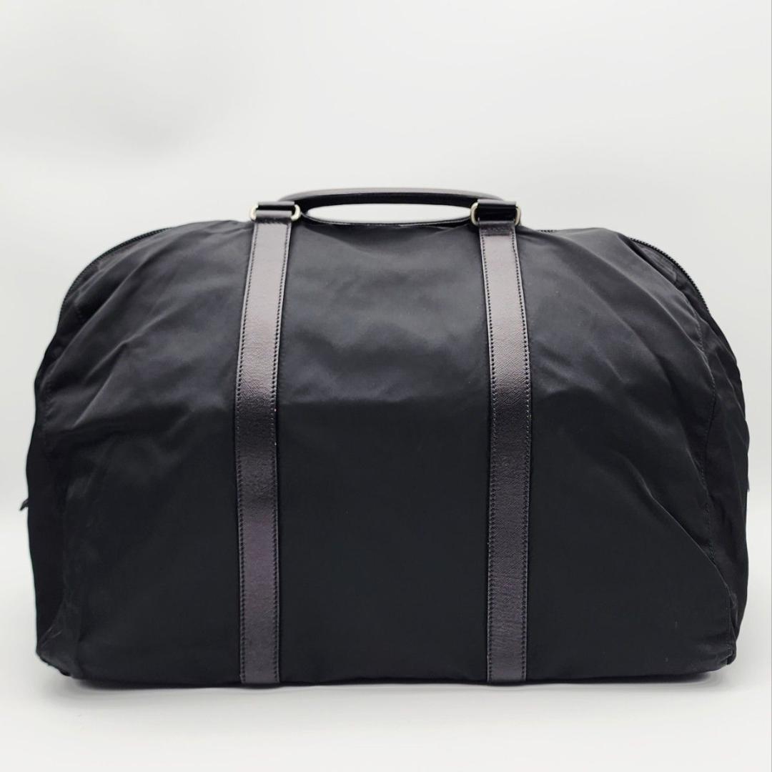 PRADA プラダ ボストンバッグ 三角ロゴ ナイロン ブラック