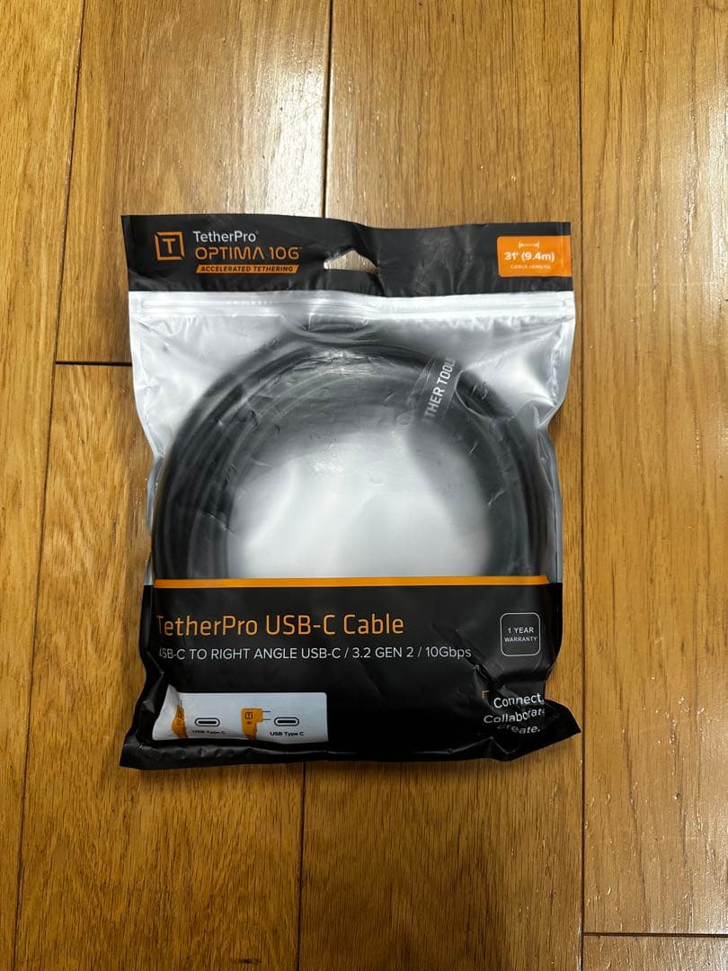 Tether Toolsテザーツール USB-C ケーブル（9.4m） ブラック