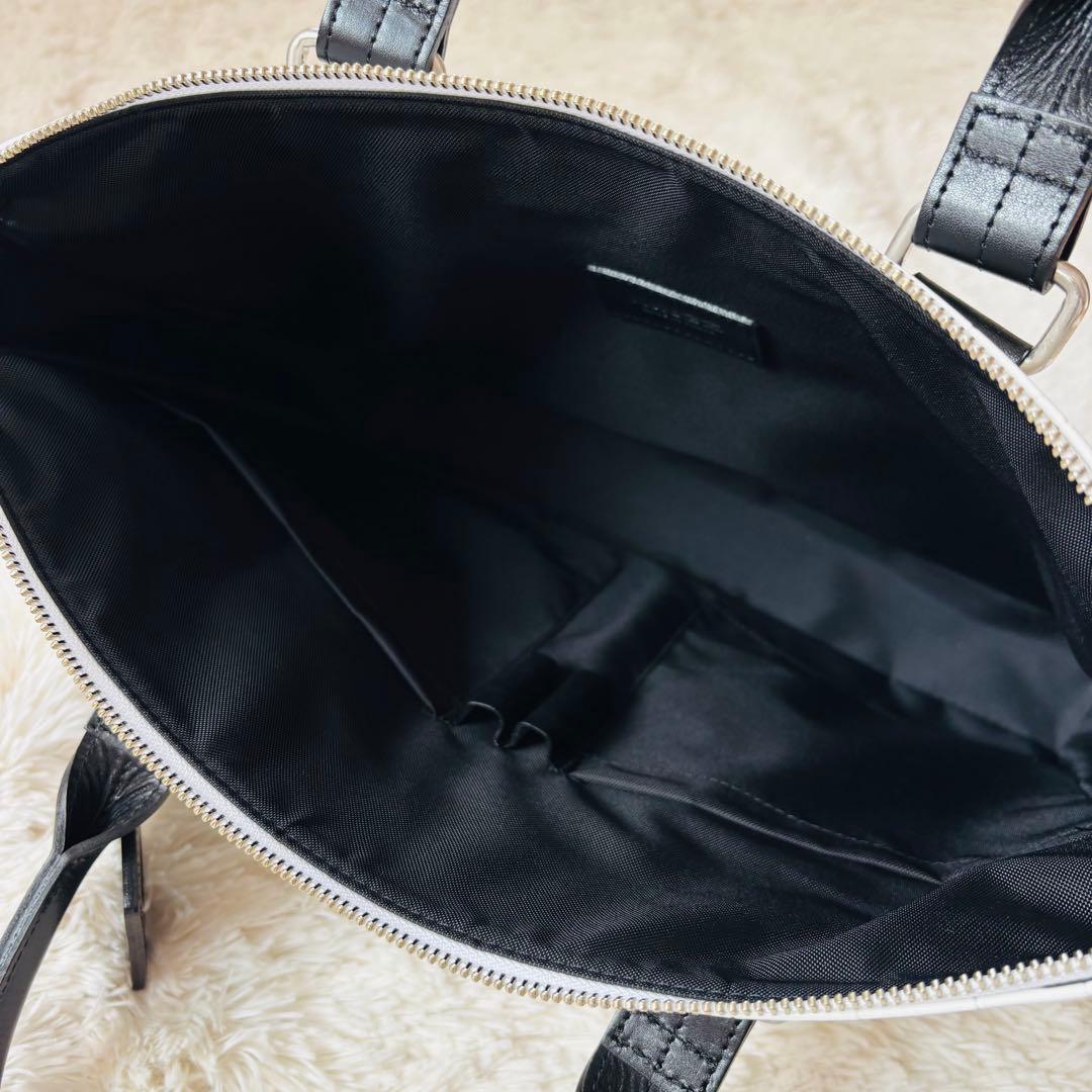 Samantha KINGZ クロコダイル　ホワイト　ビジネスバッグ A4