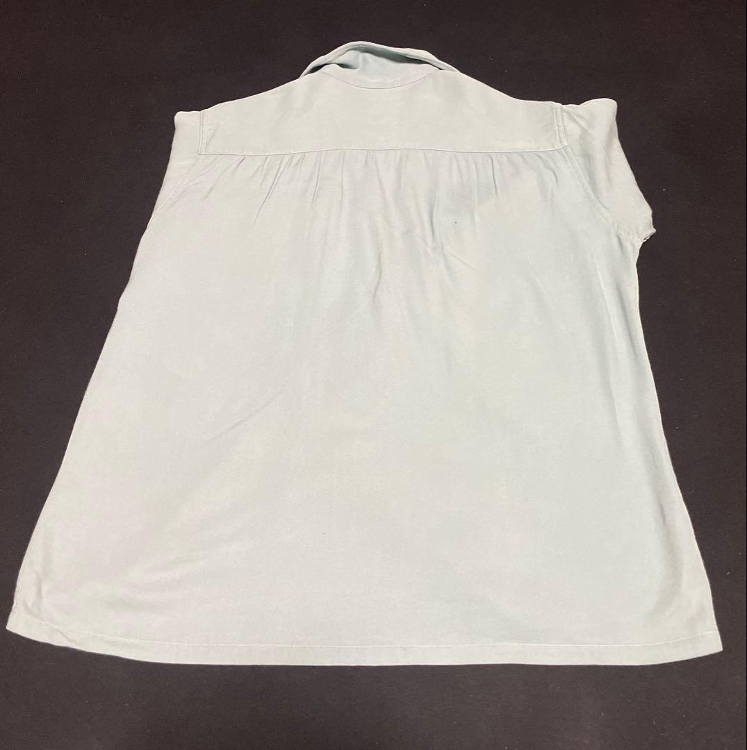 50's ARROW GABANARO アイスグリーン レーヨンシャツ