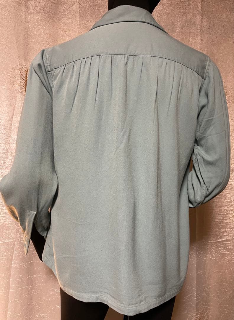 50's ARROW GABANARO アイスグリーン レーヨンシャツ