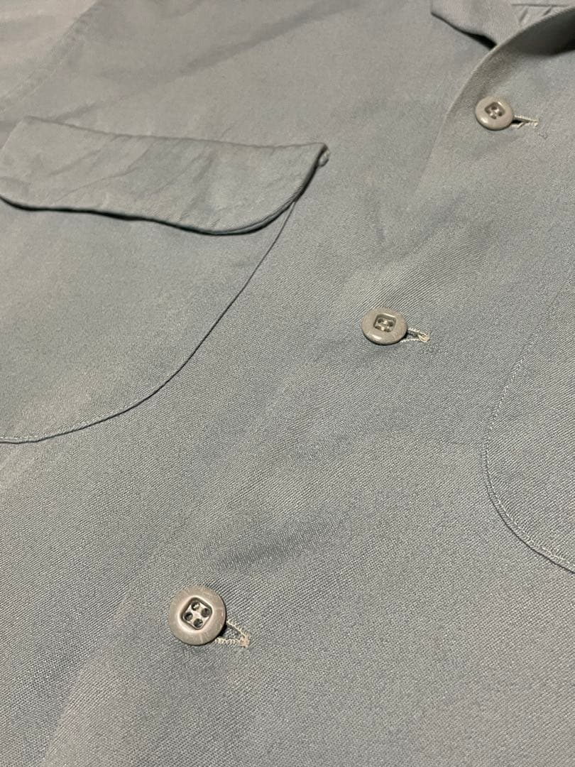 50's ARROW GABANARO アイスグリーン レーヨンシャツ