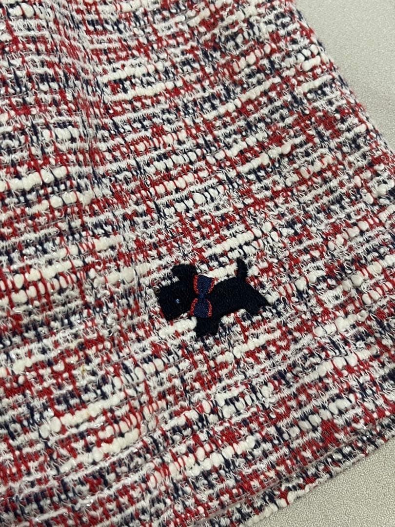 ファミリア　ツイードスカート　110