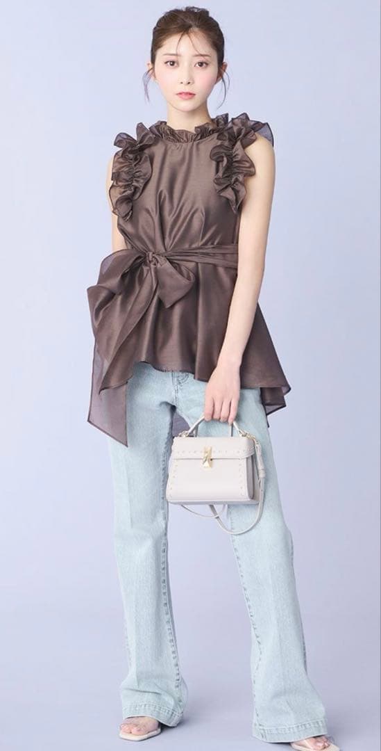 25SS最新作★美品★CELFORDセルフォードハイウエストフレアデニムパンツ