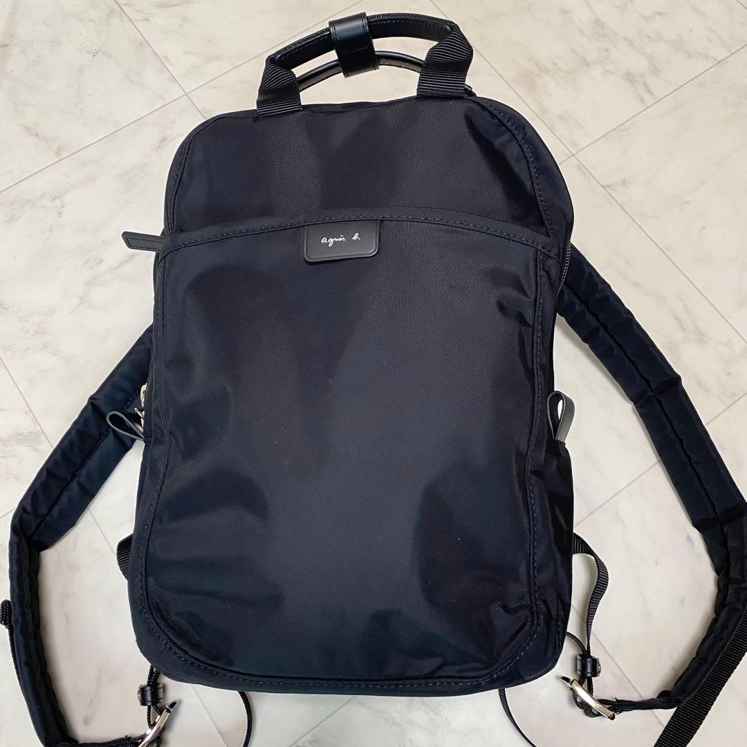 美品✨Agnes b. アニエス・ベー　リュックサック　バックパック　黒
