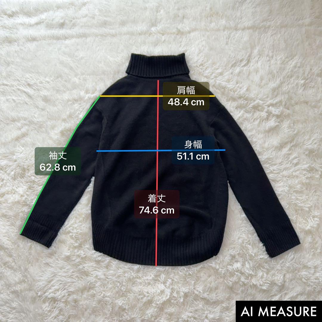 定番✨ フレームワーク　ウールカシミヤタートルネックニットプルオーバー　ブラック