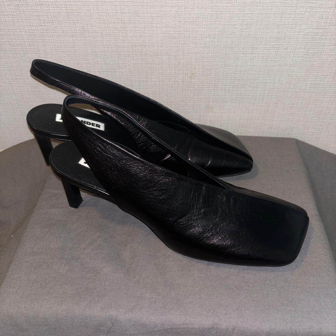 JIL SANDER スクエアトゥ パンプス ミュール