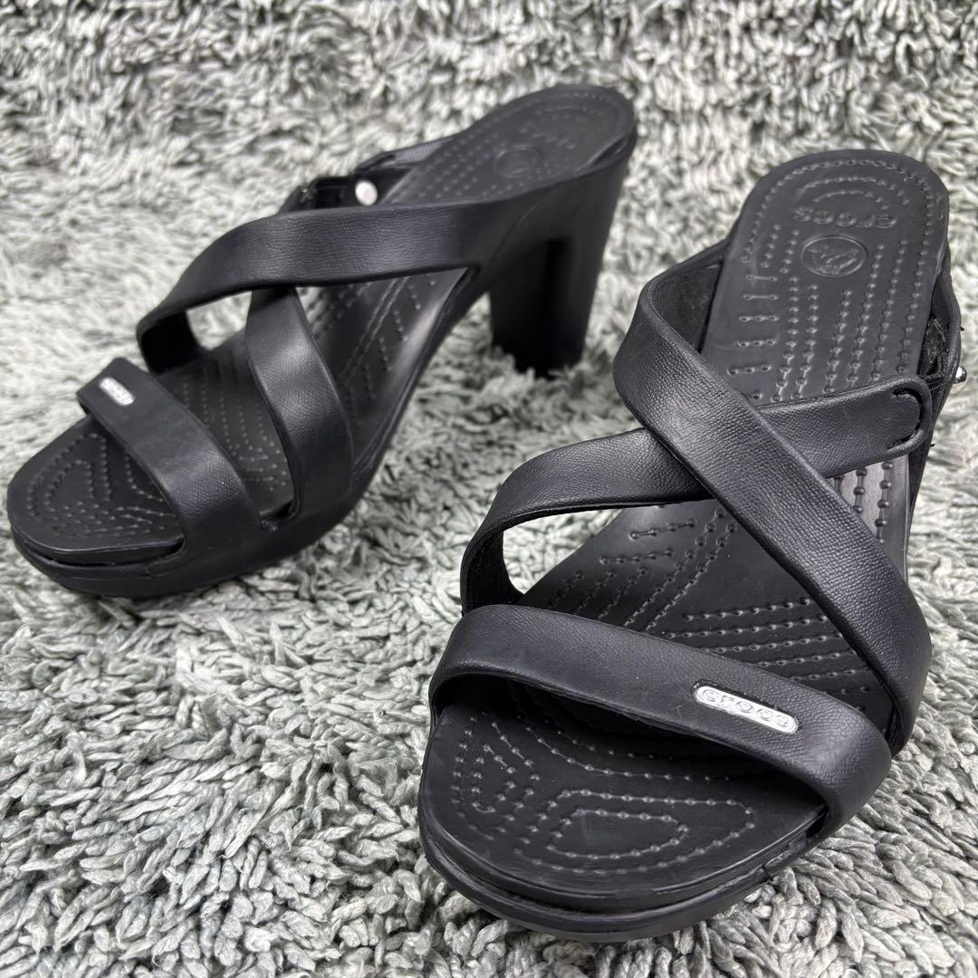 未使用 廃盤品 crocs クロックス サイプラス 黒 w8 24