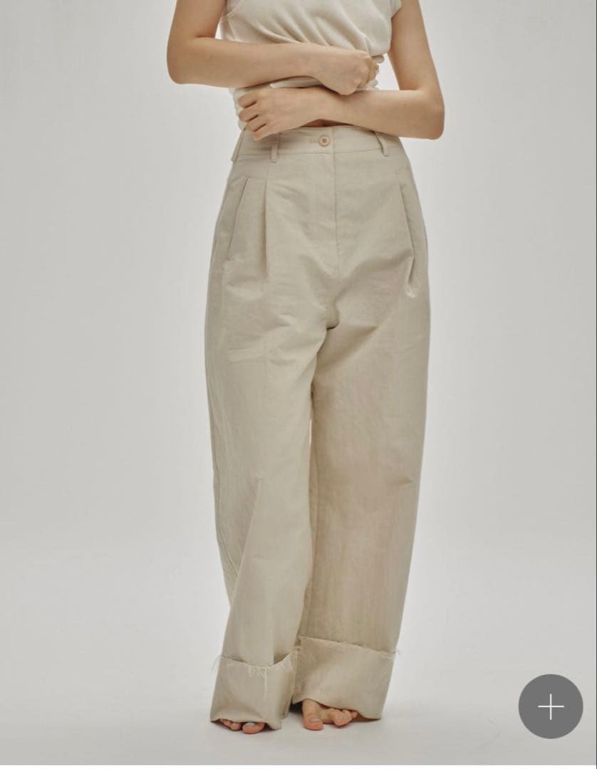 TODAYFUL Cotton Wide Pants 38 ホワイト