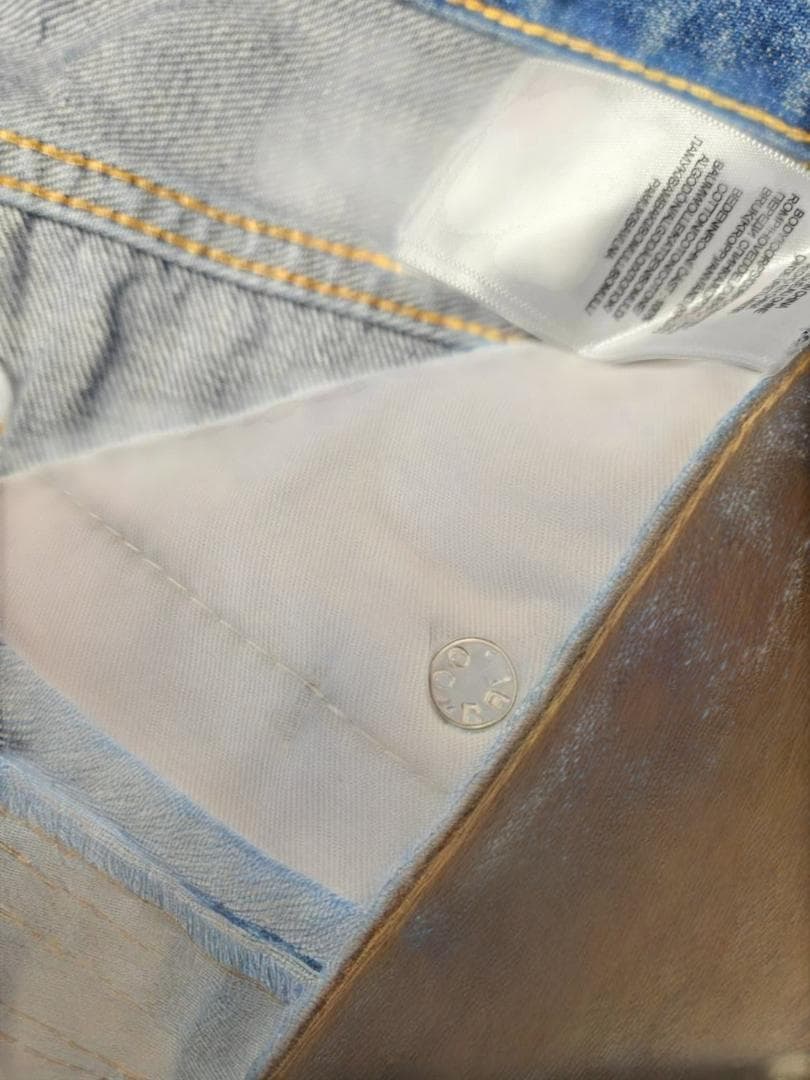 nickRRL HIGH SLIM セルビッジデニム ライトブルー（34）