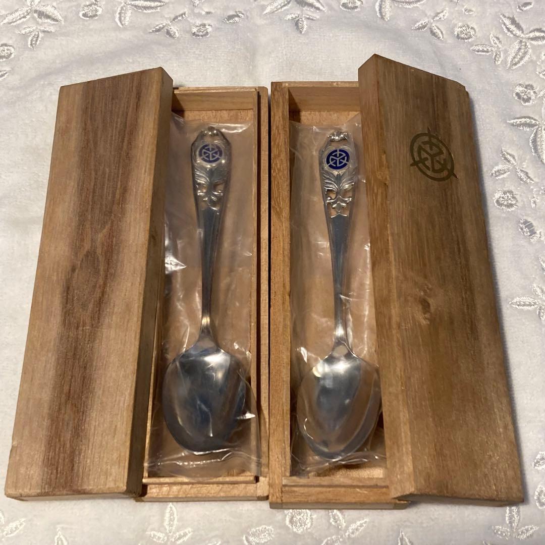 純銀スプーン2本セット　シルバー950 箱付