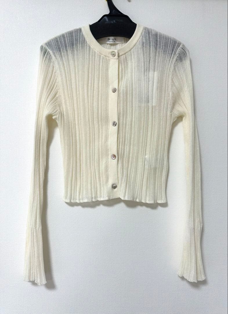 新品 herlipto Random Ribbed Knit Cardigan
