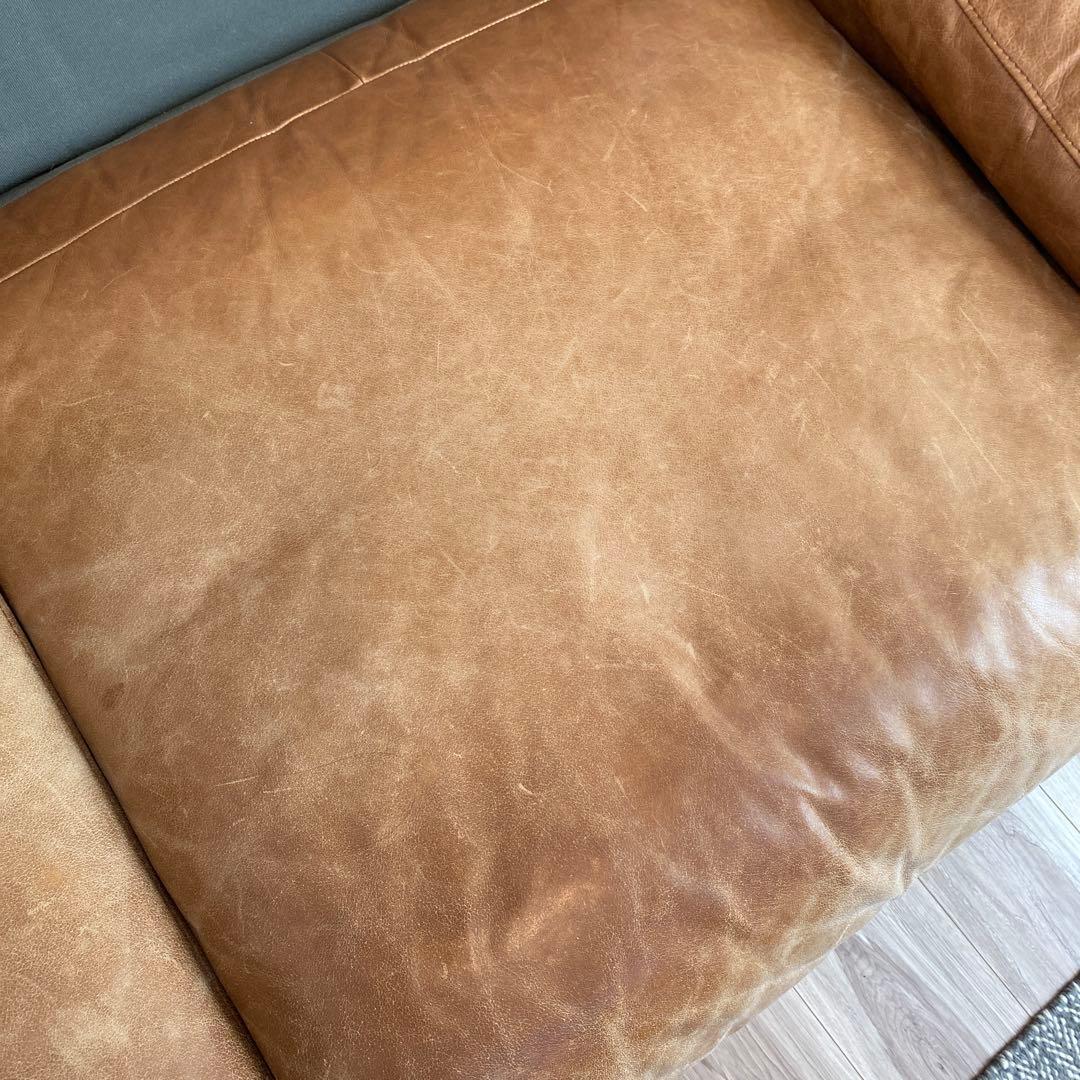 unico モカブラウン レザー 3人掛けソファ　SEINN/セイン