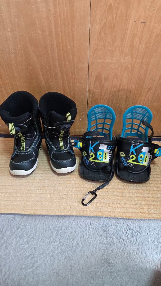 K2 Mini Turbo スノーボード ブーツビンディング付き