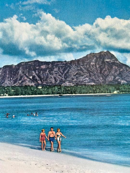 UnitedAirlines ユナイテッド航空ハワイアン ビンテージポスター