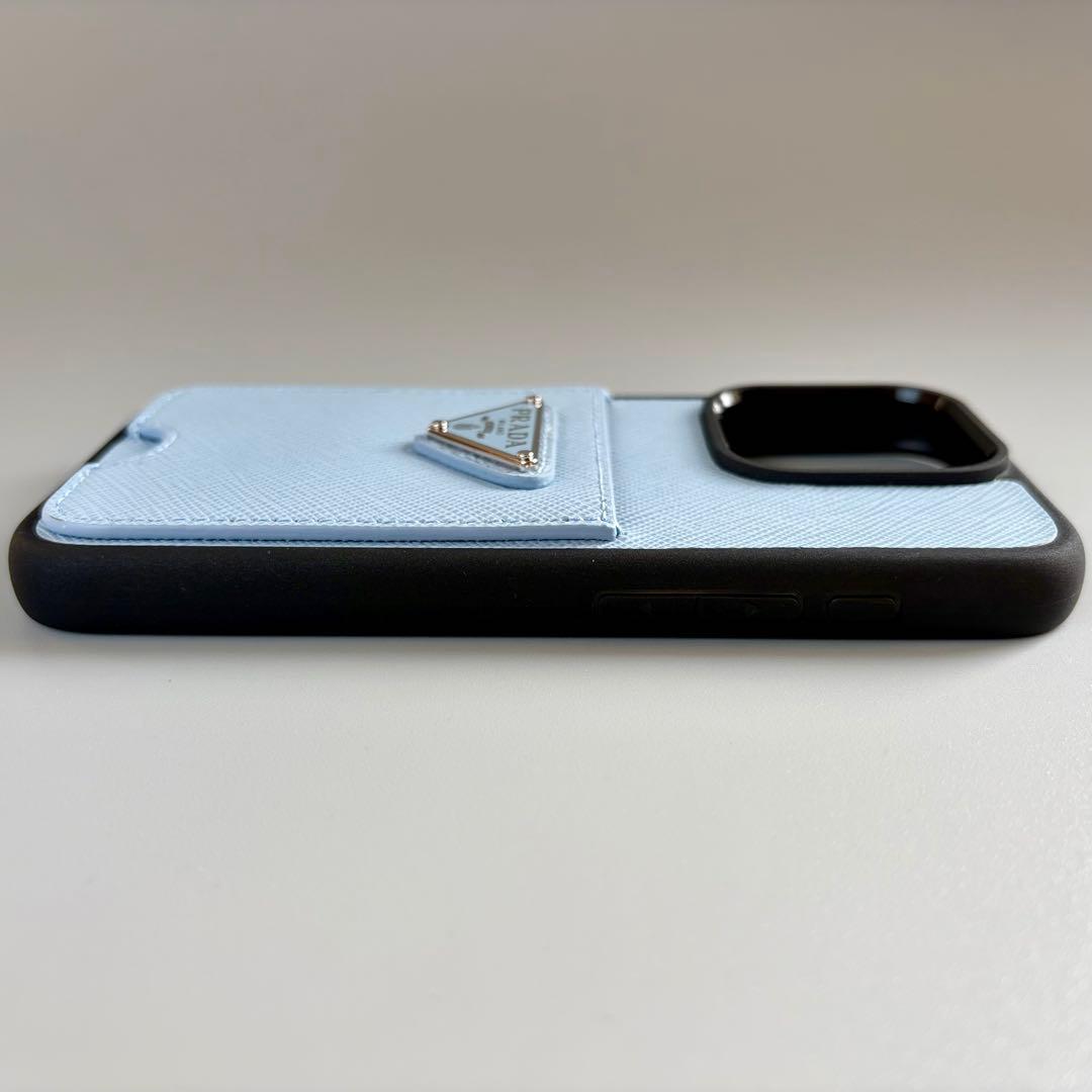 新品 未使用 PRADA プラダ iPhoneケース 15 Pro ロゴ 箱あり
