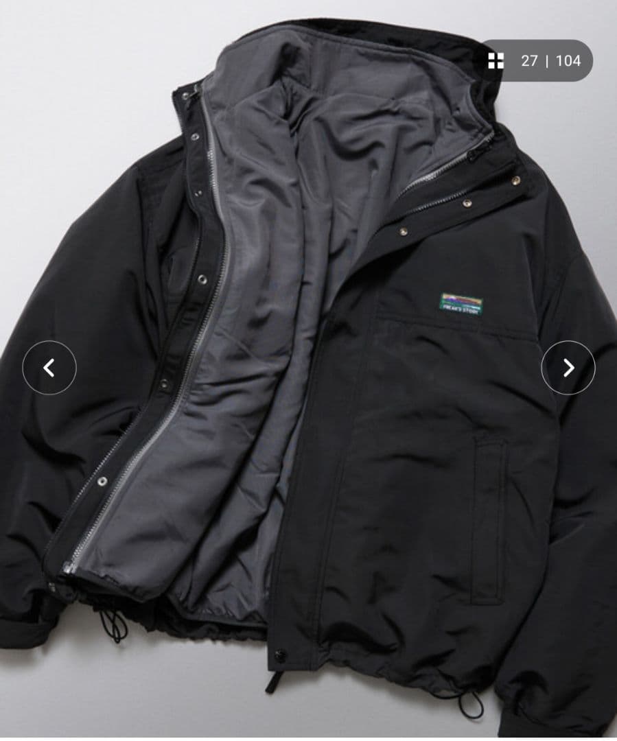 ★週末限定値下げ中！★フリークスストア　リバーシブルライナーセット 4way 黒