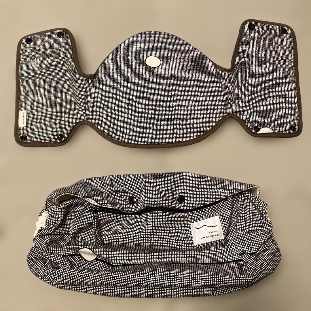 【極美品】サン＆ビーチ OM-1 いしけり抱っこ紐 収納ポーチ•ベッドサポート付
