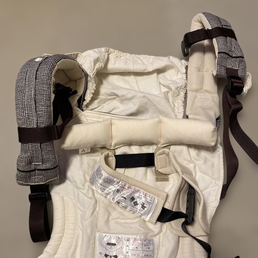 【極美品】サン＆ビーチ OM-1 いしけり抱っこ紐 収納ポーチ•ベッドサポート付