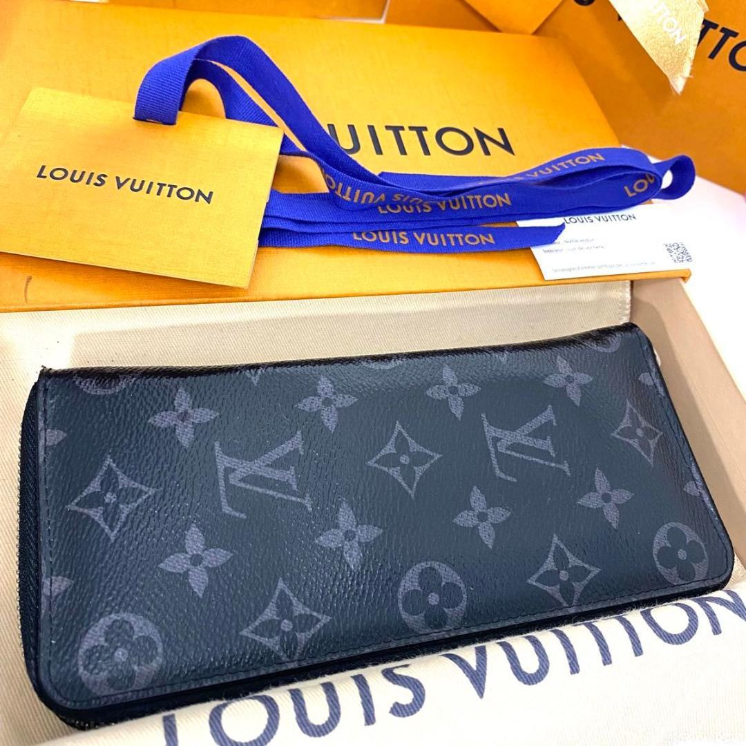 ルイ ヴィトン◯ヴェルティカル エクリプス ラウンドファスナー モノグラム 黒