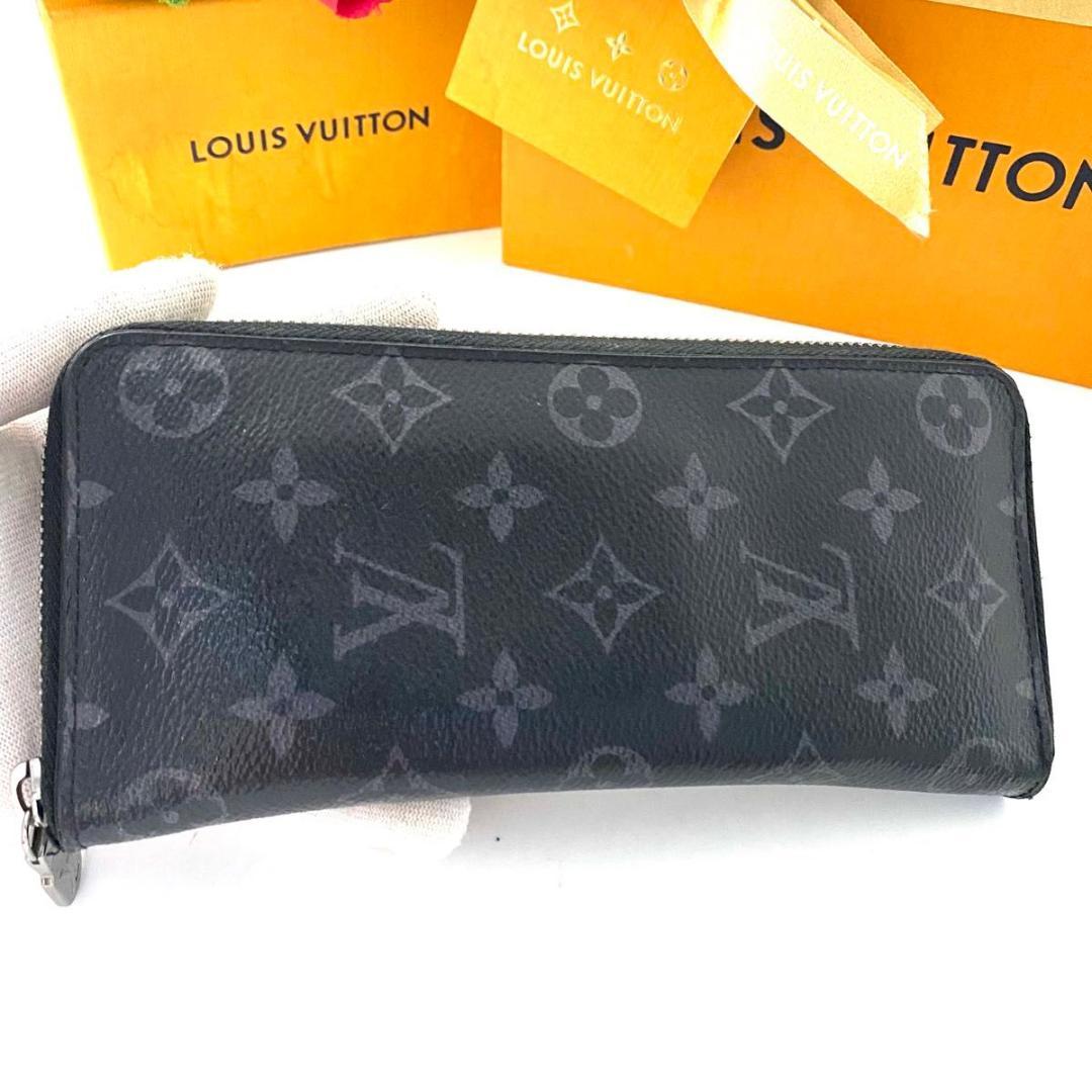 ルイ ヴィトン◯ヴェルティカル エクリプス ラウンドファスナー モノグラム 黒