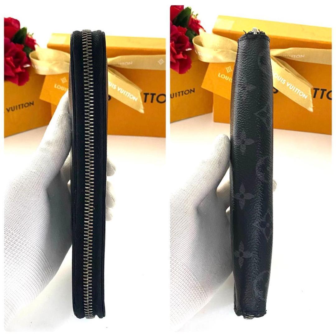 ルイ ヴィトン◯ヴェルティカル エクリプス ラウンドファスナー モノグラム 黒