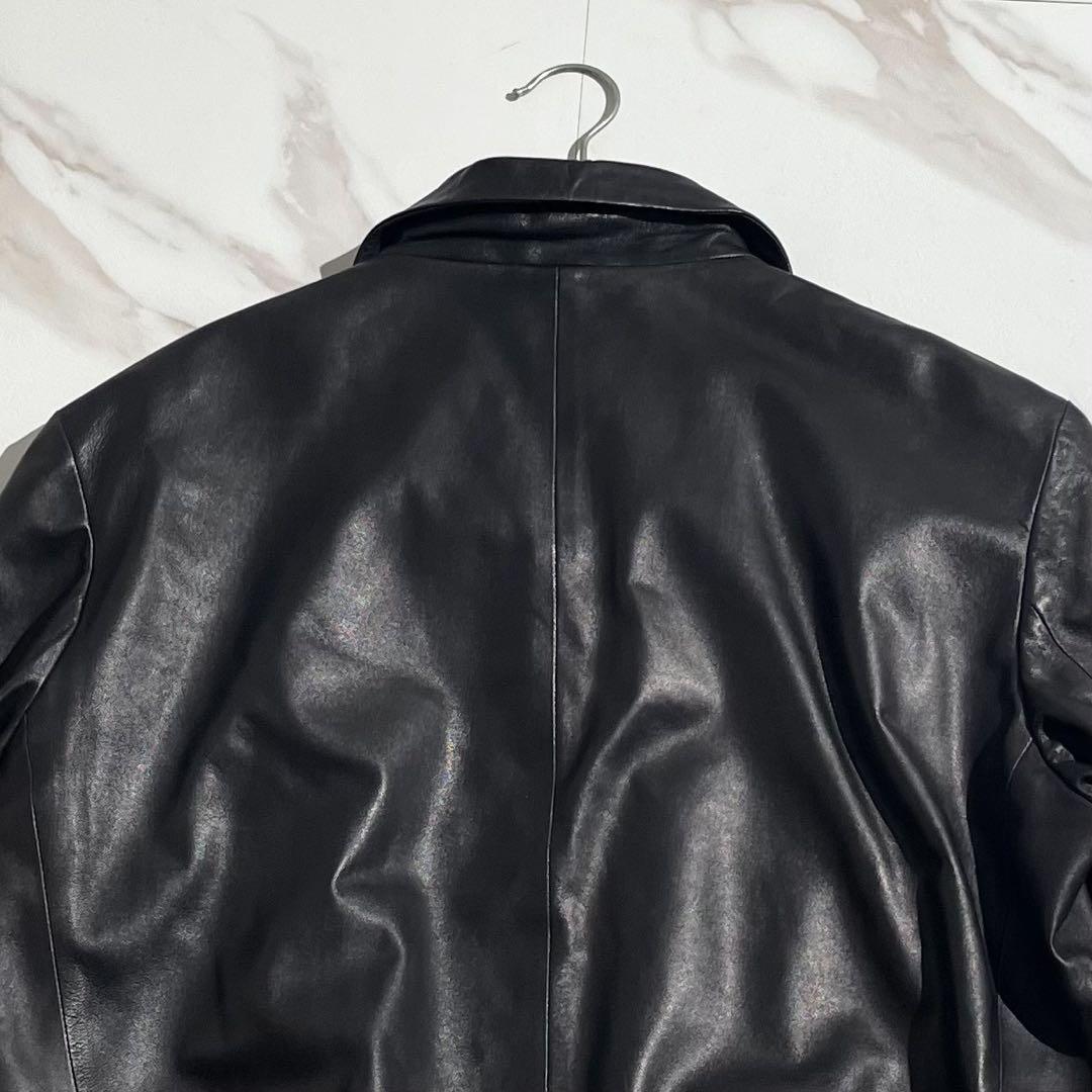 美品 グッチ シングルライダース レザージャケット トムフォード期 46