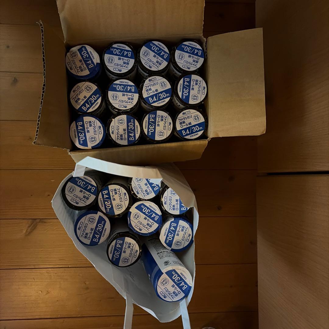 感熱ロール紙 B4 30m 0.5インチ×21本　株式会社ミヨシ