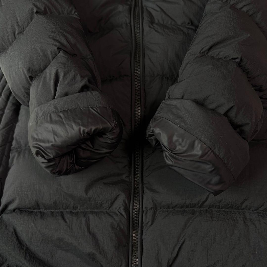 極美品/M✨タトラス ダウンコート ポリテアマ 2way ロング ナイロン 黒