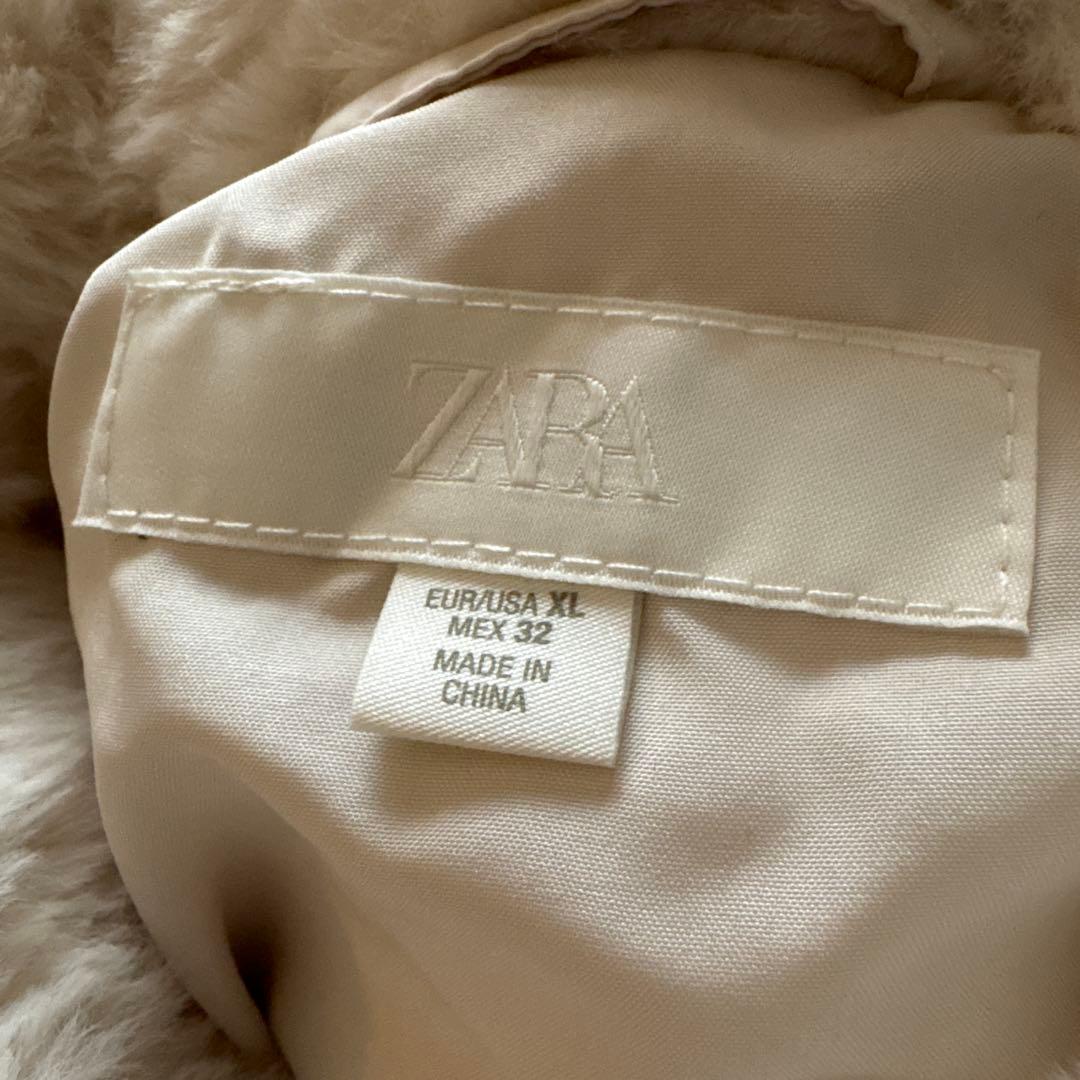 未使用 ZARA 2025AW ダウンジャケット ミドル丈 白 XL 25aw