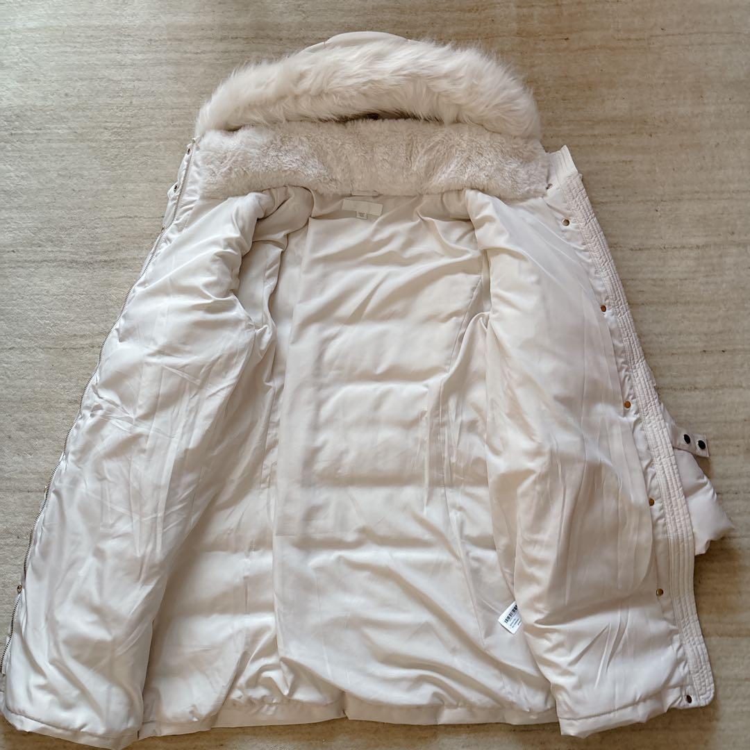 未使用 ZARA 2025AW ダウンジャケット ミドル丈 白 XL 25aw