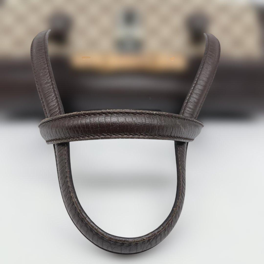 GUCCI グッチ GGキャンバス バンブー ハンドバッグ 筒型 ヴィンテージ