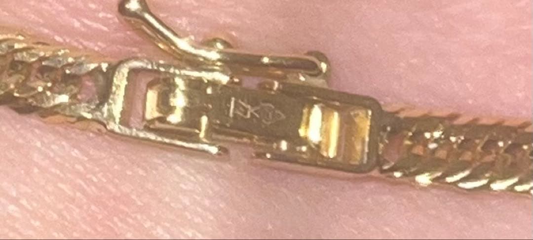 今日まで即日発送　 k18 喜平　12面トリプル　ブレスレット