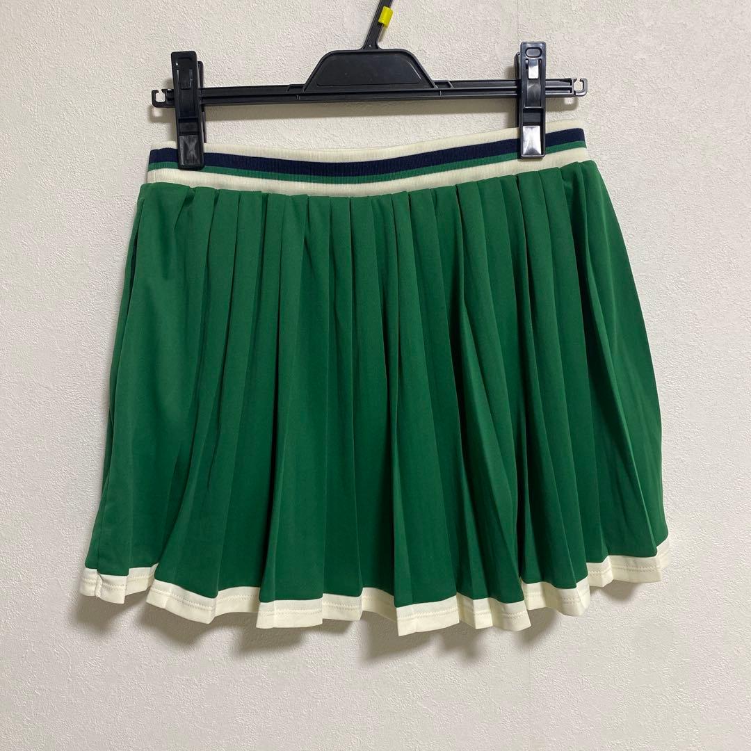 FILA 緑色 プリーツスカート