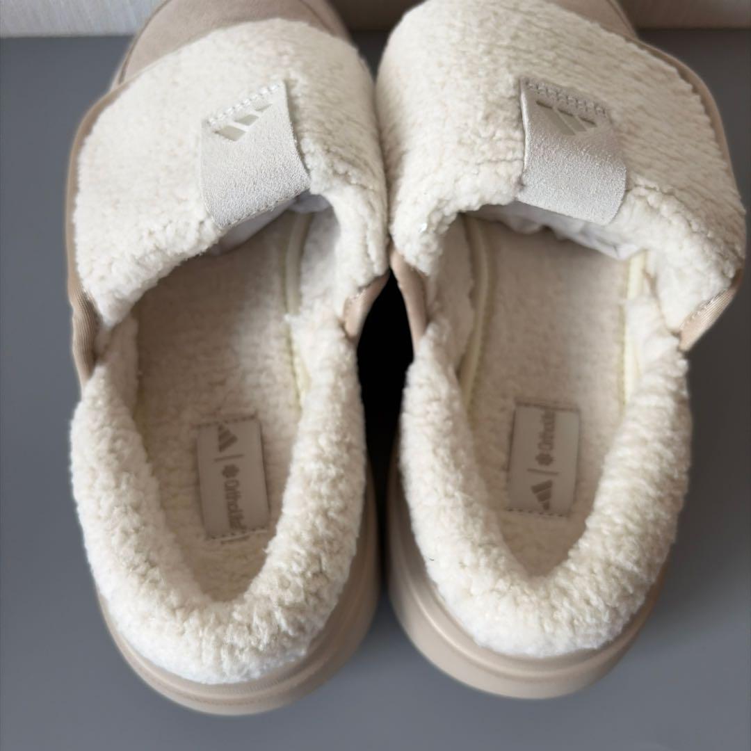 【新品未使用】adidas グランド コート ミュール ベージュ 24.0cm