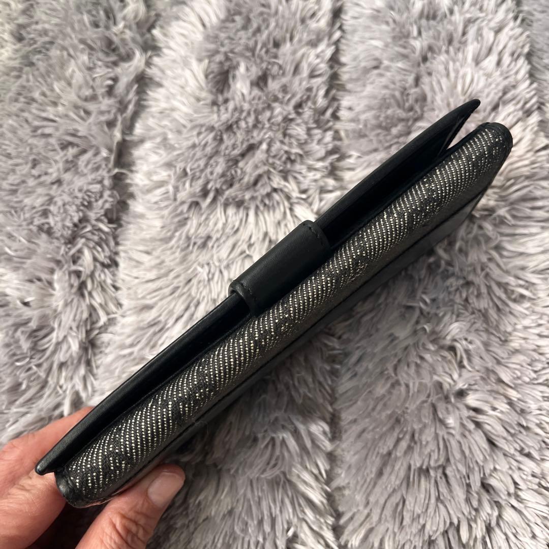 良品　GUCCI GGキャンバス 長財布　ブラック　札入れ　小銭入れ　メンズ