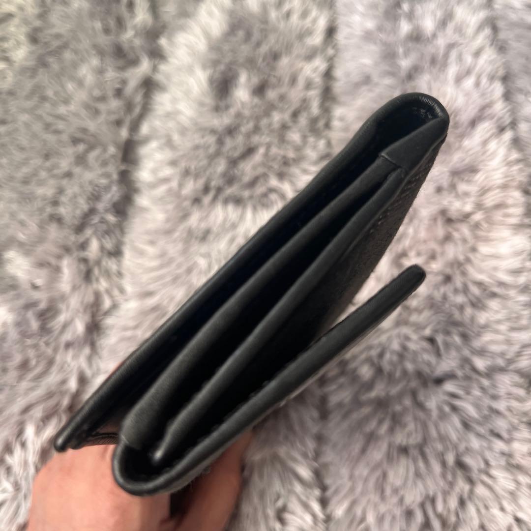 良品　GUCCI GGキャンバス 長財布　ブラック　札入れ　小銭入れ　メンズ