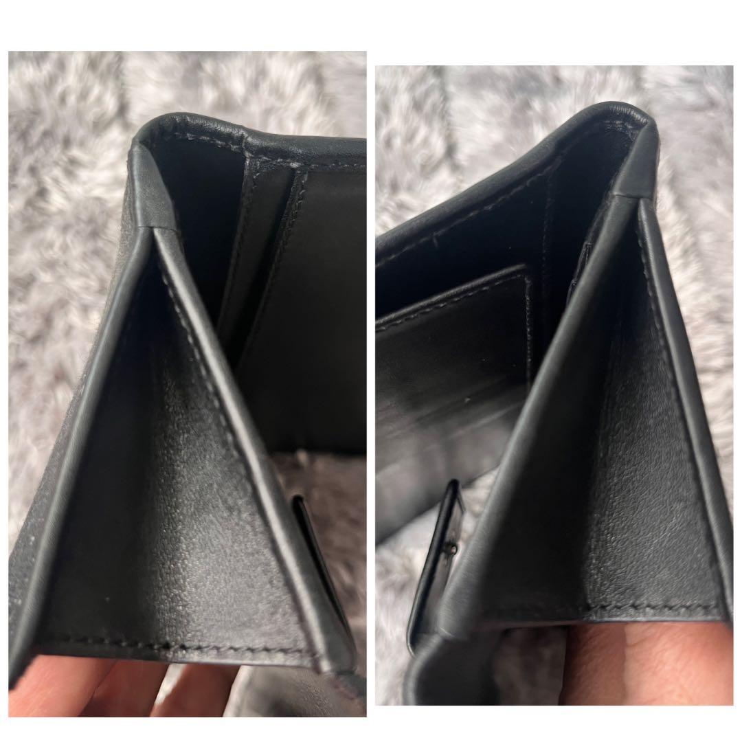 良品　GUCCI GGキャンバス 長財布　ブラック　札入れ　小銭入れ　メンズ