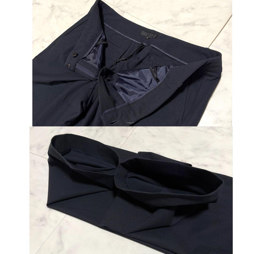 大きいサイズ✨アイシービー スーツ セットアップ パンツ ウォッシャブル 黒