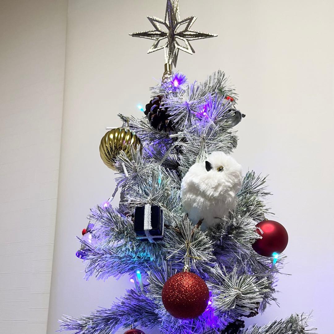 【美品】ニトリ クリスマスツリー ベルフォレスノー 150cm専用収納バッグ付き