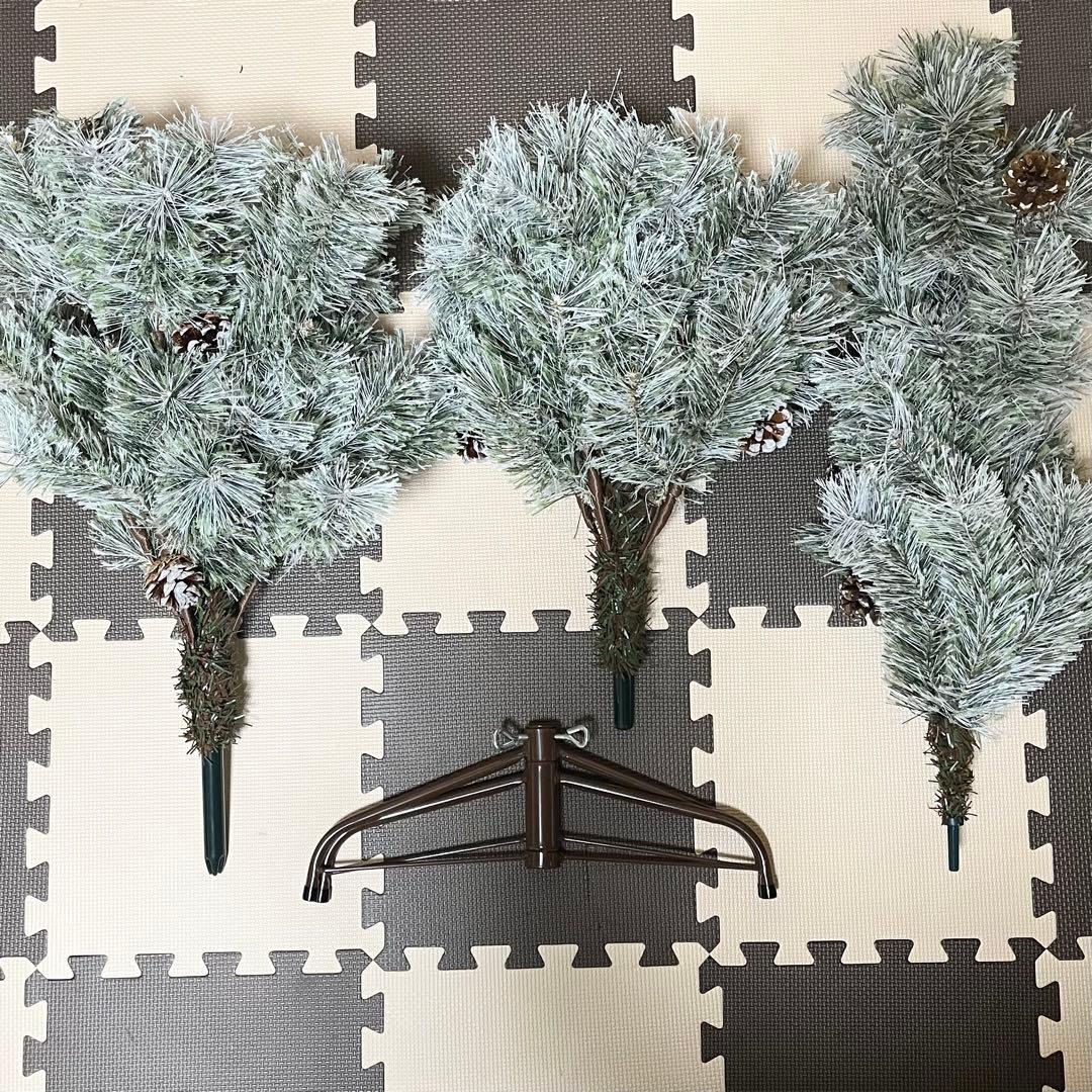 【美品】ニトリ クリスマスツリー ベルフォレスノー 150cm専用収納バッグ付き