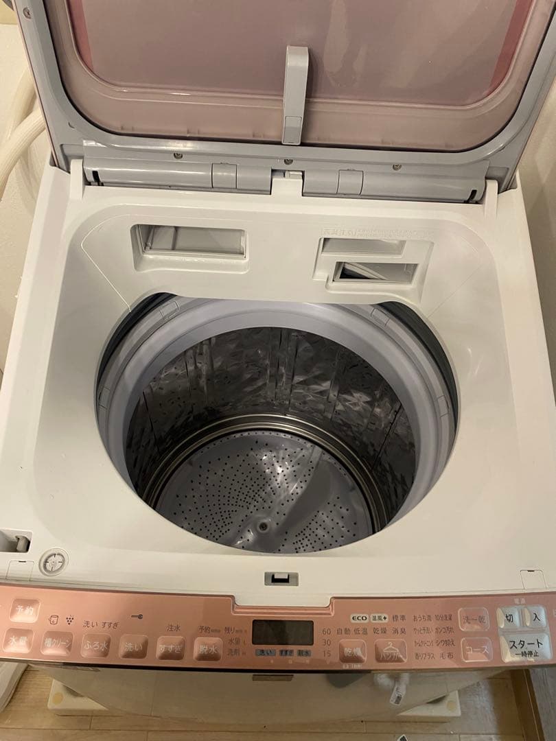 k*i様 SHARP 縦型洗濯機乾燥機能付きES-PX8C-P 2019年製　容