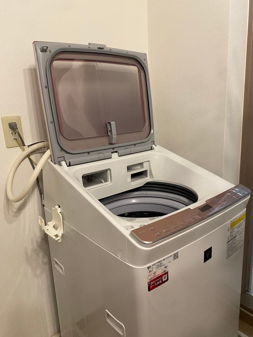 k*i様 SHARP 縦型洗濯機乾燥機能付きES-PX8C-P 2019年製　容