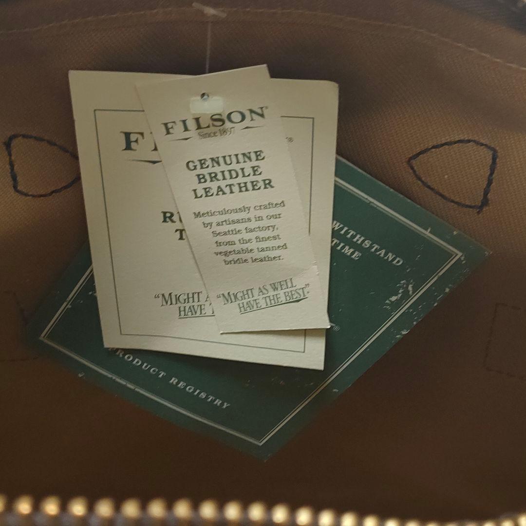 未使用 Filson フィルソン ジッパー付トート タン