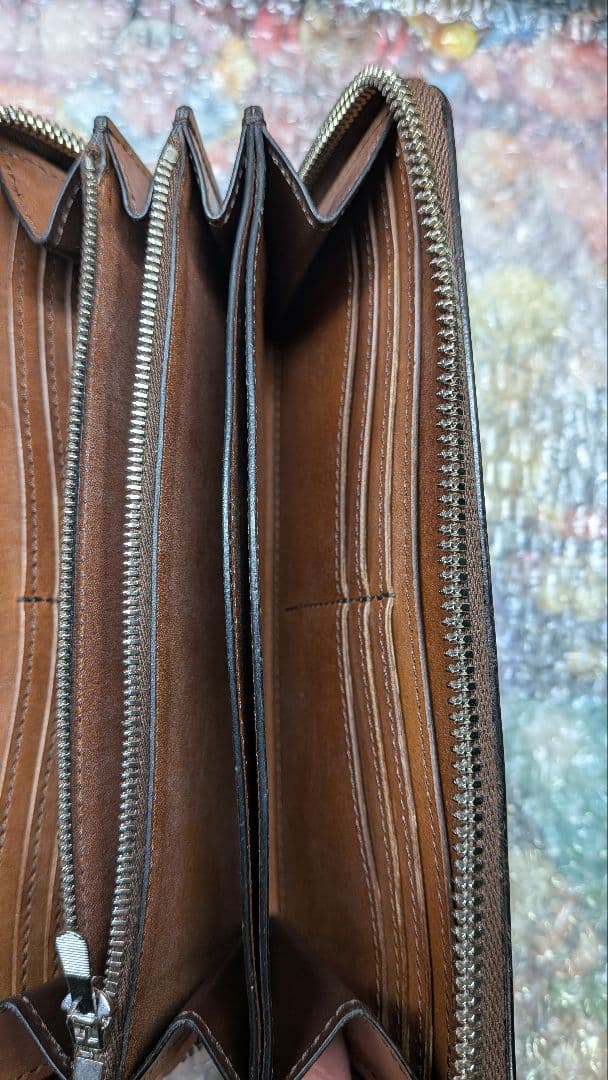 ワイルドスワンズ ラウンドファスナー長財布・フルグレインブライドルkf-001