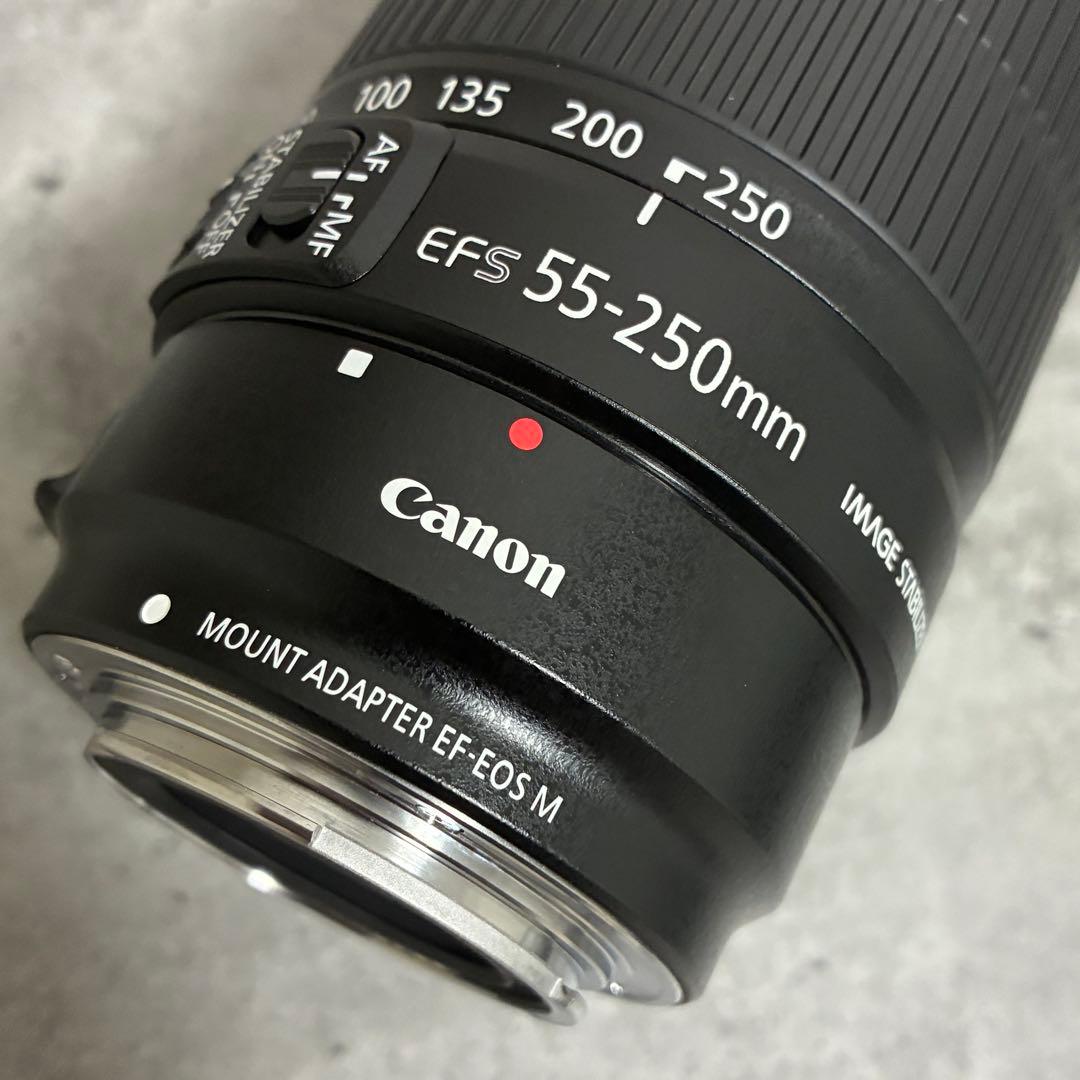 ⭐️美品⭐️Canon EFS 55-250 II & EF-EOS M アダプター